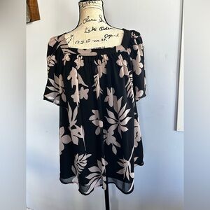 Evri blouse floral print lined romantic flowy dreamy feminine fantasy angel core